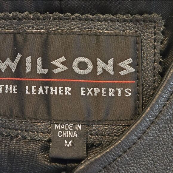 Wilsons Leather Black Vest - Picture 7 of 8